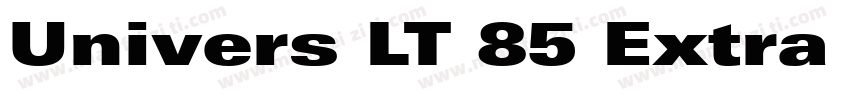 Univers LT 85 Extra Black字体转换